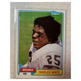 ROOKIE CARD 1981 TOPPS CHARLES WHITE
