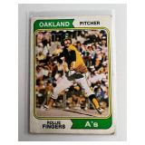 1974 TOPPS HOF ROLLIE FINGERS CARD