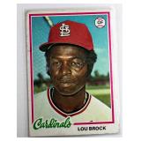 1978 TOPPS HOF LOU BROCK CARD