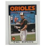 EARLY CARD 1986 TOPPS HOF CAL RIPKEN