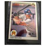 Juan Gonzalez Star Rookie Rookie 1990 Upper Deck