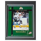 MITCH LOVE AUTOGRAPH FRAMED 16in x 15in