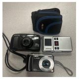 Lot, (3) Cameras with 1 case