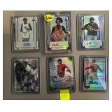 Lot, (6) Autographed Sports Cards 7