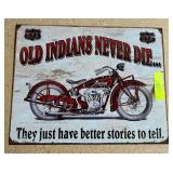 Indian Motorcycle Tin Sign