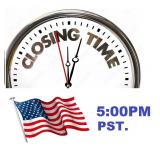 USA - AUCTION CLOSING TIME - 5:00PM