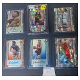 Lot, (6) Autographed Basketball Cards