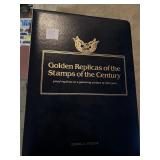 Approx 300 Golden Replicas of Century Stamps -