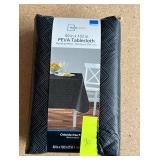 Black PEVA Tablecloth