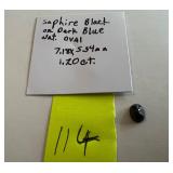Sapphire Blk/Dk. Blue 1.20 cts