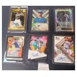 Lot, (6) Autographed Baseball Cards 3