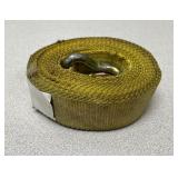 Cargo Control Yellow Wench Strap w/ Hook