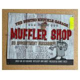 Muffler Shop Tin Sign