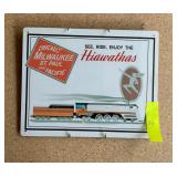 Hiawathas Train Tin Sign