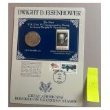 Dwight D Eisenhower Coin/Stamp