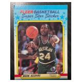 1988 FLEER SUPER STAR MARK AGUIRRE CARD