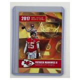 Patrick Mahomes 2017 Rookie Gems NFL Gold ro