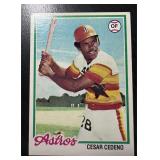 1978 TOPPS CESAR CEDENO CARD