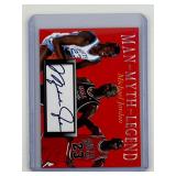 MIchael Jordan Man Myth Legend printed auto