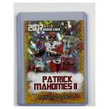 Patrick Mahomes 2017 Rookie Gems Gold rookie
