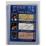 Lou Gehrig MIckey Mantle Jackie Robinson Ico