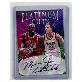 Michael Jordan Caitlin Clark Platinum Cuts p