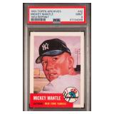 Mickey Mantle 1991 Topps Archive1953 Reprint PSA 9