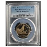 2013-S Sacagawea $ Treaty With The Delawares PCGS