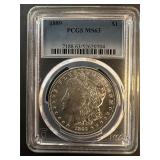 1889 Morgan Silver Dollar PCGS Ms63