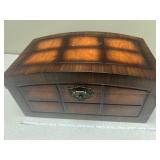 Vintage Solid Wooden Jewelry Box