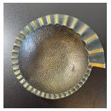 Pal-Bell Co. Brass Ashtray Green Patina Made in Is