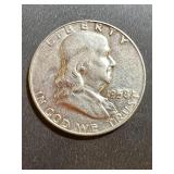 1958 Franklin Half Dollar Silver