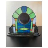 Linden Colorful Stained Glass Art Deco Style Metal