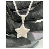 18K Diamond Star Pendant w/23