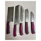 Damascus Chef Knife Set