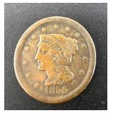 1855 Braided Hair Large Cent