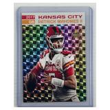 Patrick Mahomes 2017 gold prism rookie card