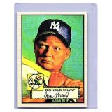 Donald Trump 1952 Topps style baseball card