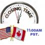 USA /CANADA - AUCTION CLOSING TIME 06/6 - 11:00AM