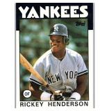 1986 TOPPS HOF RICKEY HENDERSON CARD