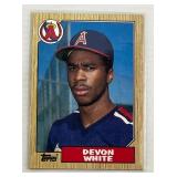 ROOKIE CARD 1987 TOPPS DEVON WHITE