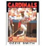 1986 TOPPS HOF OZZIE SMITH CARD