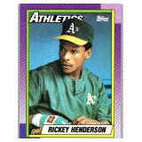 1990 TOPPS HOF RICKEY HENDERSON CARD