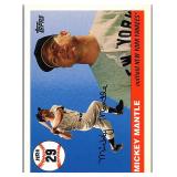 INSERT CARD HOF MICKEY MANTLE CARD