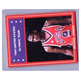 Michael Jordan 1984 USA Olympic rookie promo red