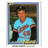 JOHN GORYL 1981 DONRUSS FIRST EDITION COLLECTORS