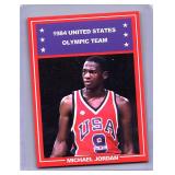Michael Jordan 1984 USA Olympic rookie promo red