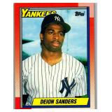 ROOKIE CARD 1990 TOPPS DEION SANDERS