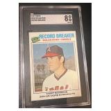 NOLAN RYAN 1977 TOPPS RECORD BREAKER SGC 8