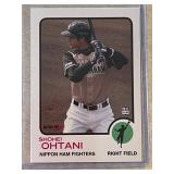 Shohei Ohtani 1973 Topps style baseball card